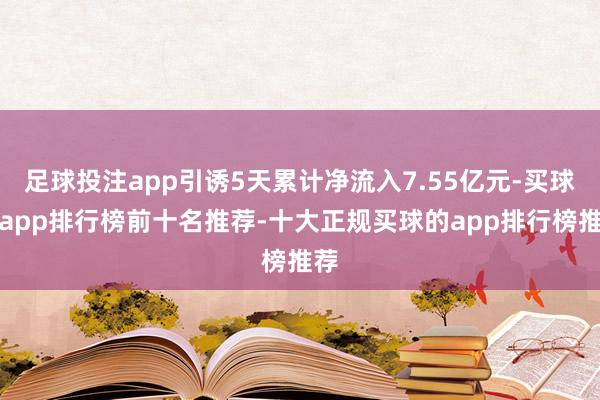 足球投注app引诱5天累计净流入7.55亿元-买球的app排行榜前十名推荐-十大正规买球的app排行榜推荐